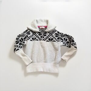 Anthropologie Pilcro Maia Quarter Zip Sweater XS Cropped Knit Pullover Boho Cozy